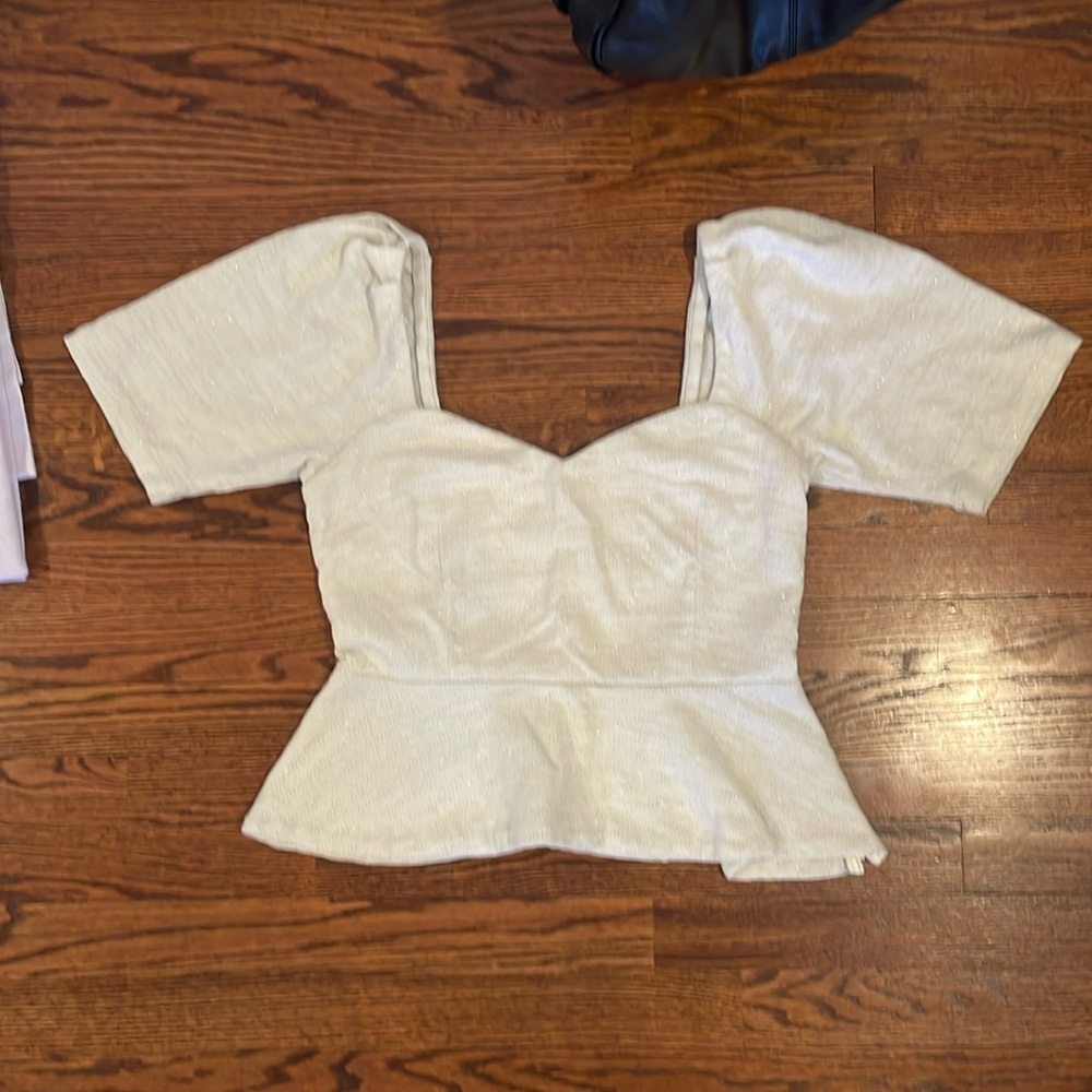 Anthropologie Porridge Clothing Peplum top